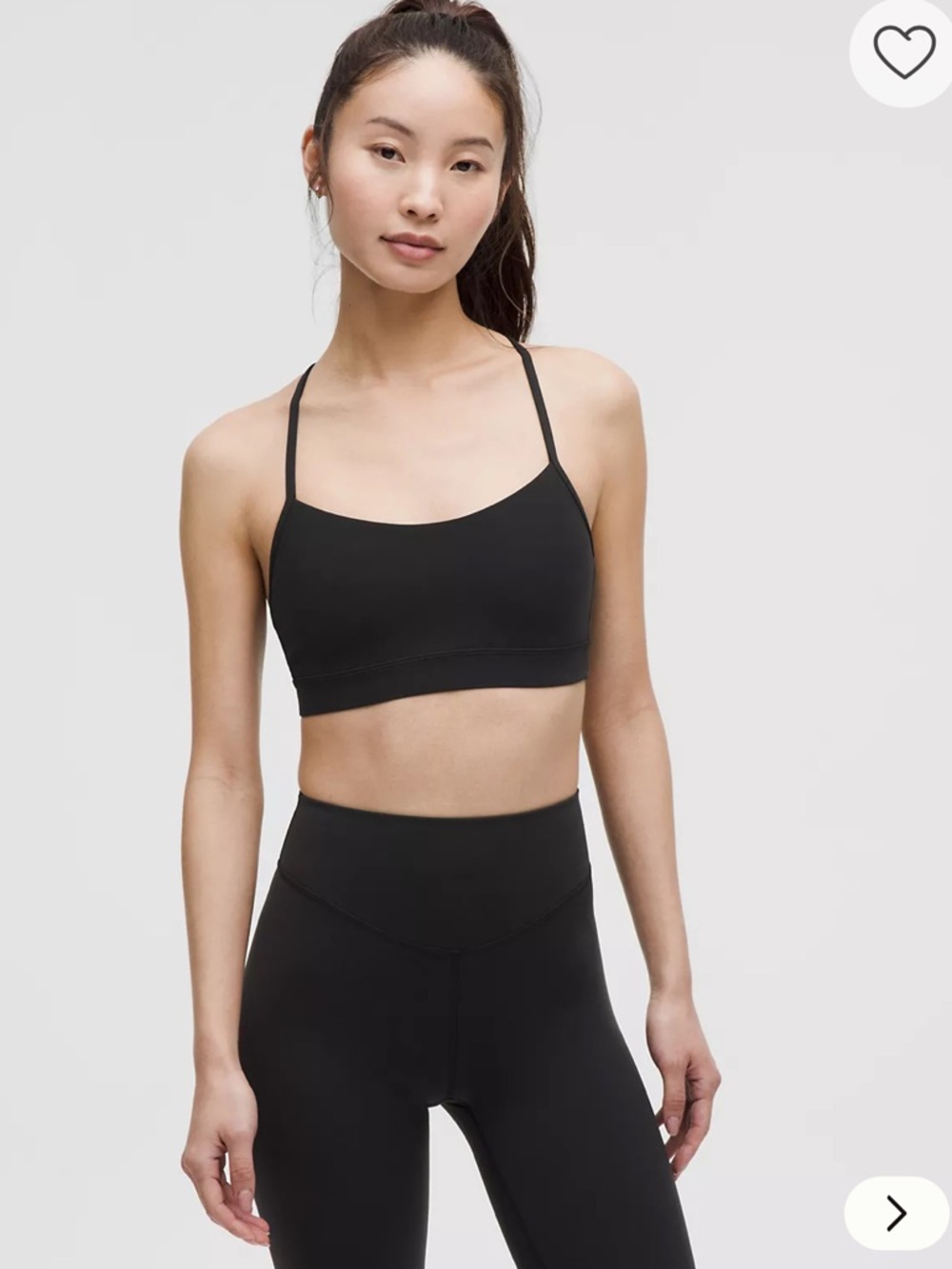 lululemon - Flow Y Bra Nulu Light Support, A–C Cups - Size 6